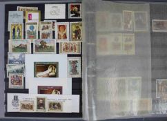 Briefmarkensammlung in 14 Alben. Deutsches Reich, Schweiz, BRD, DDR u.a. Stamp collection in 14