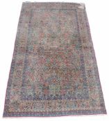 Kirman Laver Perserteppich. Antik, um 1910. Sehr feine Knüpfung. 510 cm x 300 cm. Orientteppich,