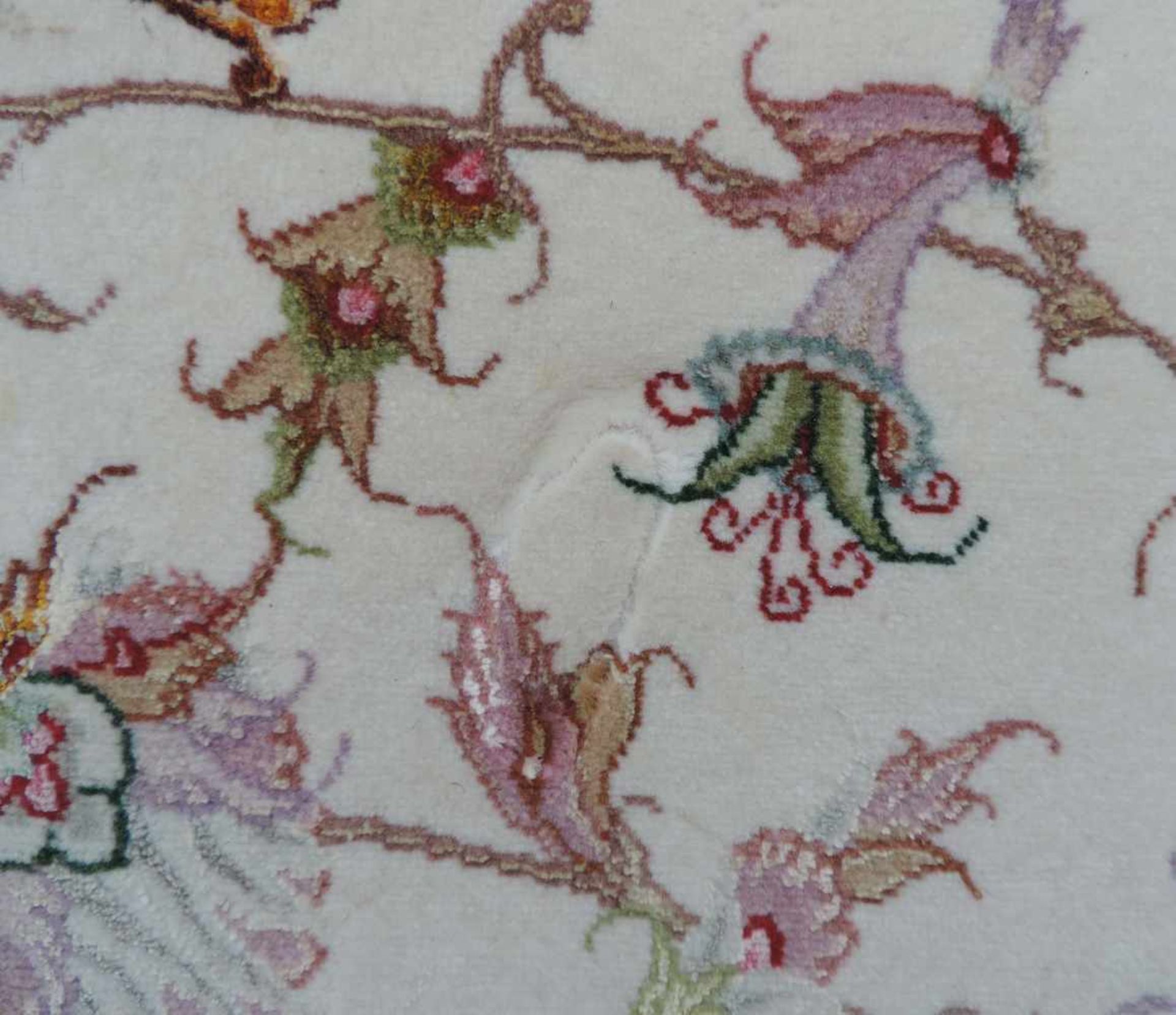 Täbris Perserteppich. Iran. Korkwolle und Seide auf Baumwolle. 355 cm x 255 cm. Orientteppich, - Bild 11 aus 12