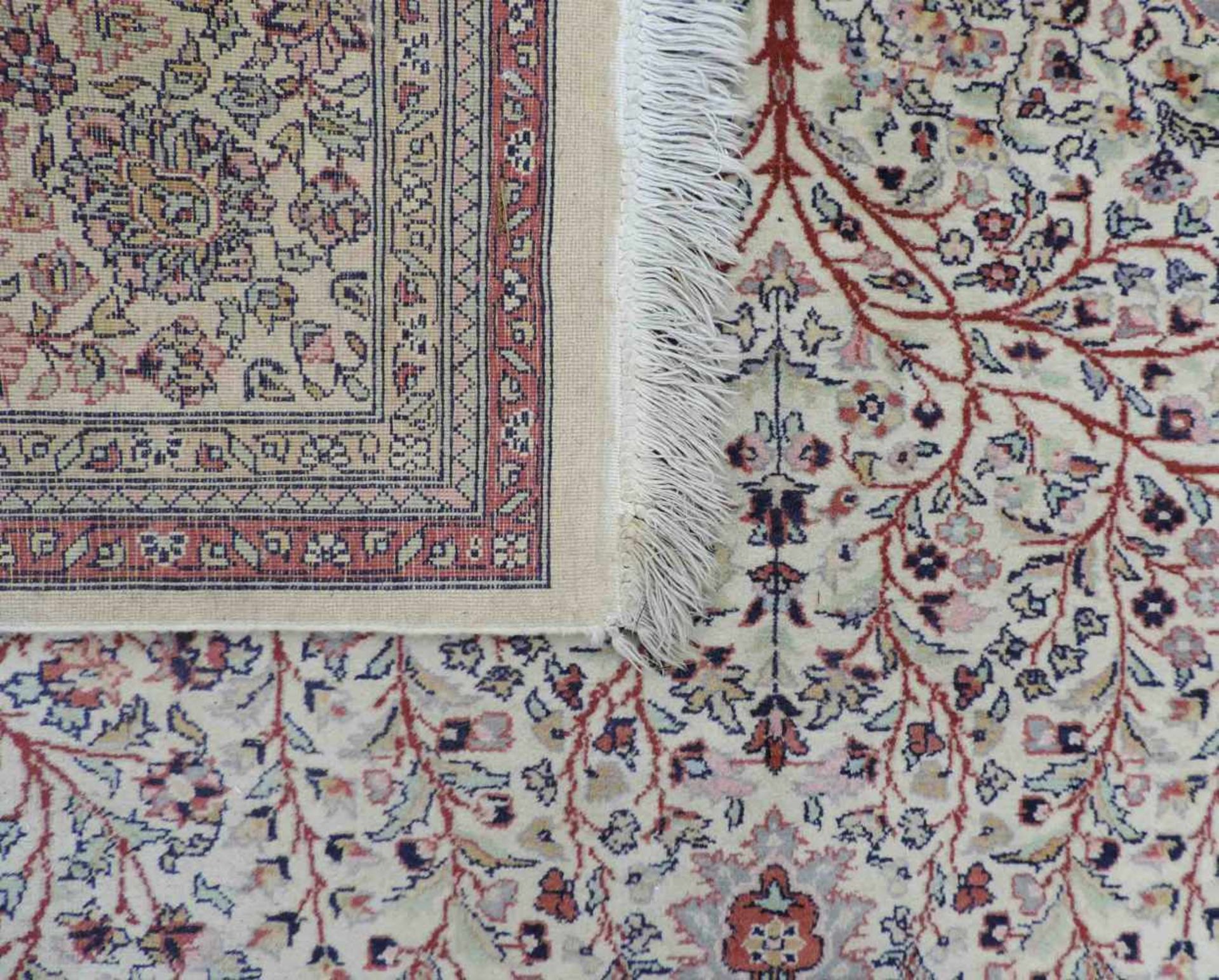 Lahore Orientteppich. Kaschmir, Indien. 284 cm x 185 cm. Handgeknüpft. Wolle auf Baumwolle. Lahore - Bild 8 aus 9