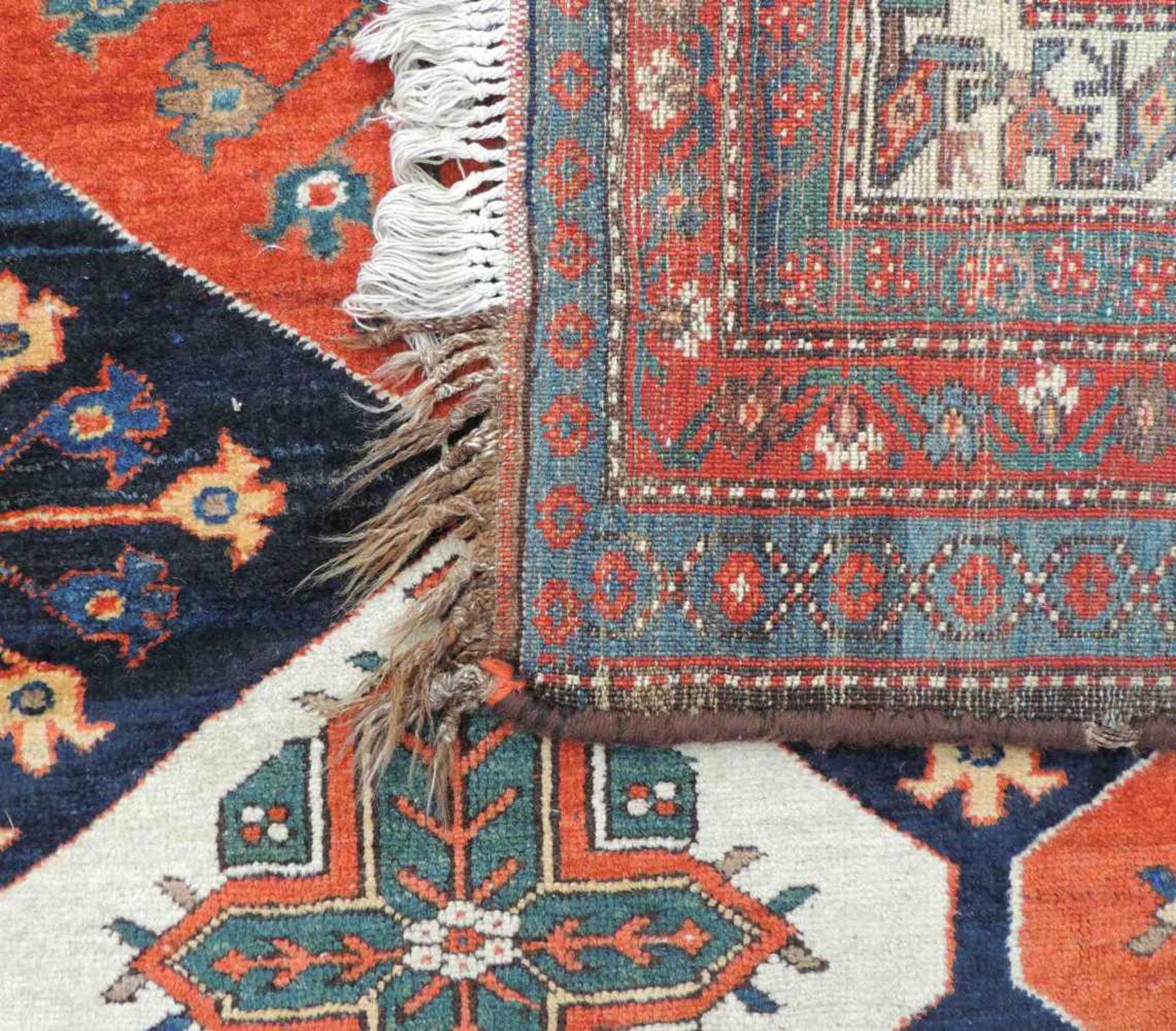 Bachtiar Felderteppich. Persien. Iran, antik, um 1900. 305 cm x 188 cm. Handgeknüpft. Wolle auf - Bild 10 aus 10