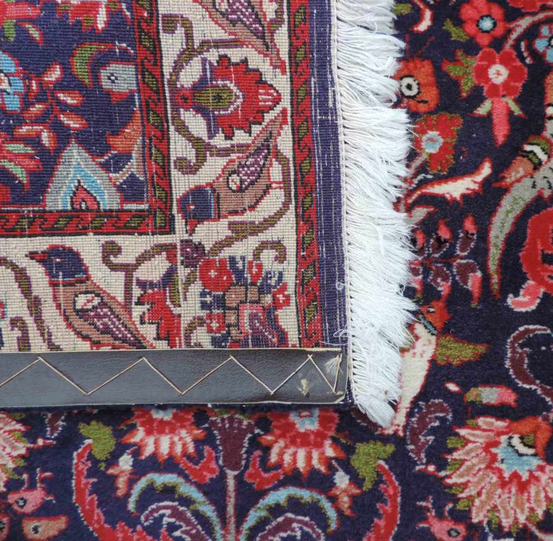 Saruk Läufer Perserteppich. Iran. Feine Knüpfung. 407 cm x 91 cm. Handgeknüpft. Wolle auf Baumwolle. - Bild 5 aus 6