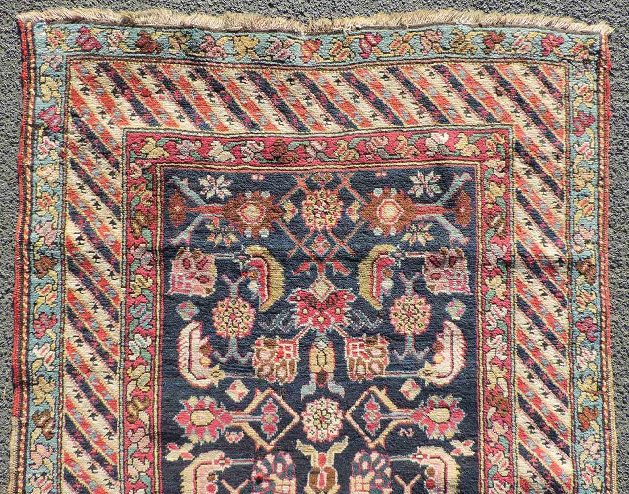 Schuscha Karabagh Galerie Teppich. Kaukasus. Antik, um 1880. 503 cm x 96 cm. Handgeknüpft. Wolle auf - Image 5 of 7