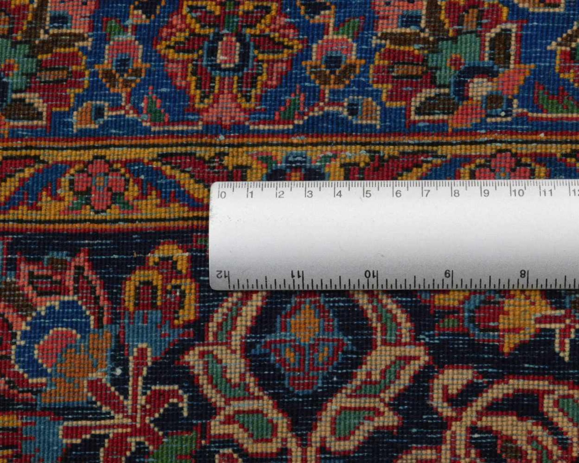 Keschan Perserteppich. Iran. Alt, um 1930. Sehr feine Knüpfung. 413 cm x 315 cm. Handgeknüpft. - Bild 2 aus 10
