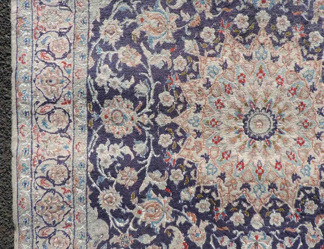 Nain Perserteppich. Saronin. Iran. Sehr feine Knüpfung. 143 cm x 91cm. Handgeknüpft. Korkwolle mit - Image 4 of 9