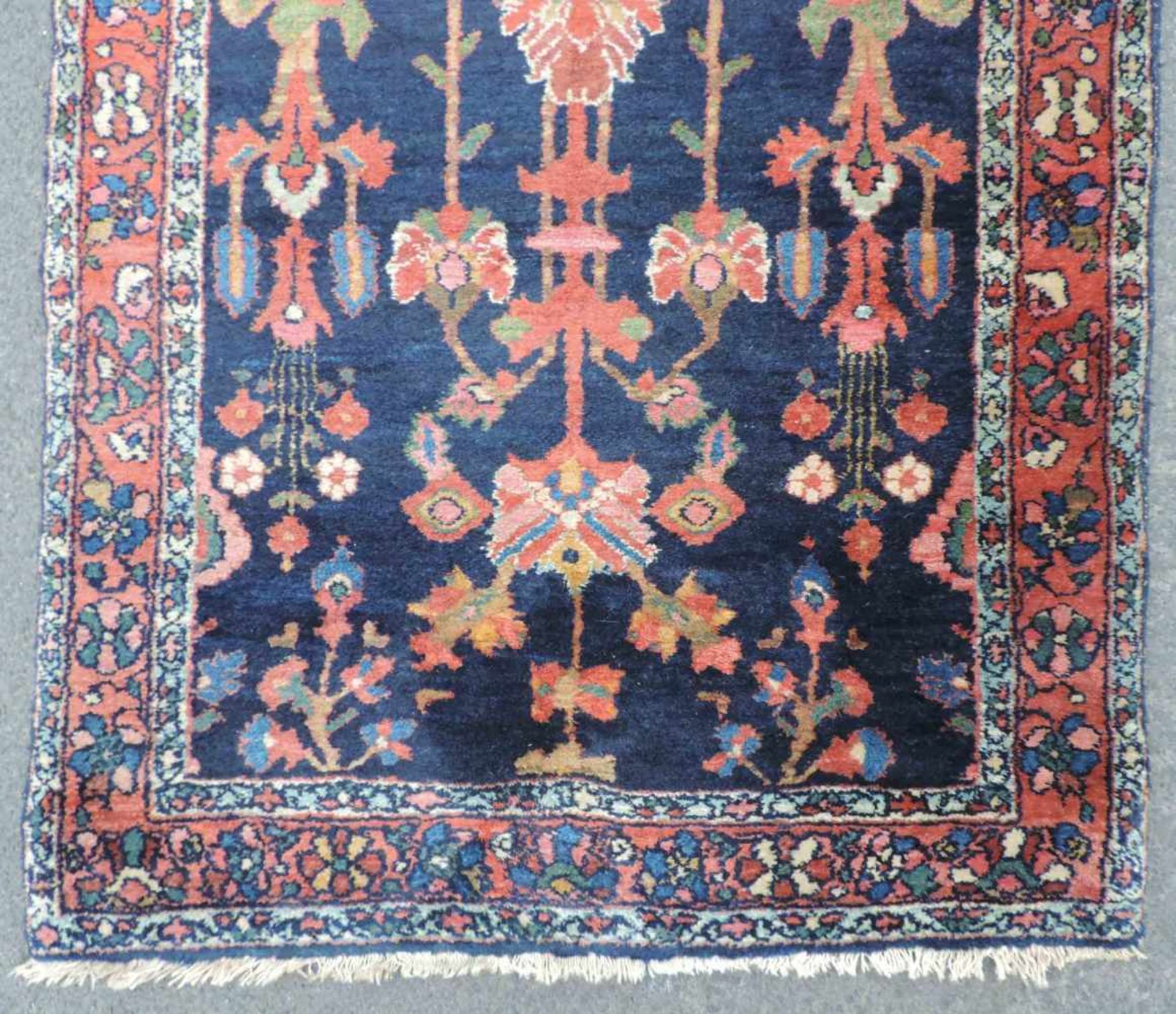 Saruk Läufer Perserteppich. Iran. Alt, um 1930. 556 cm x 93 cm. Orientteppich, handgeknüpft. Wolle - Bild 2 aus 8