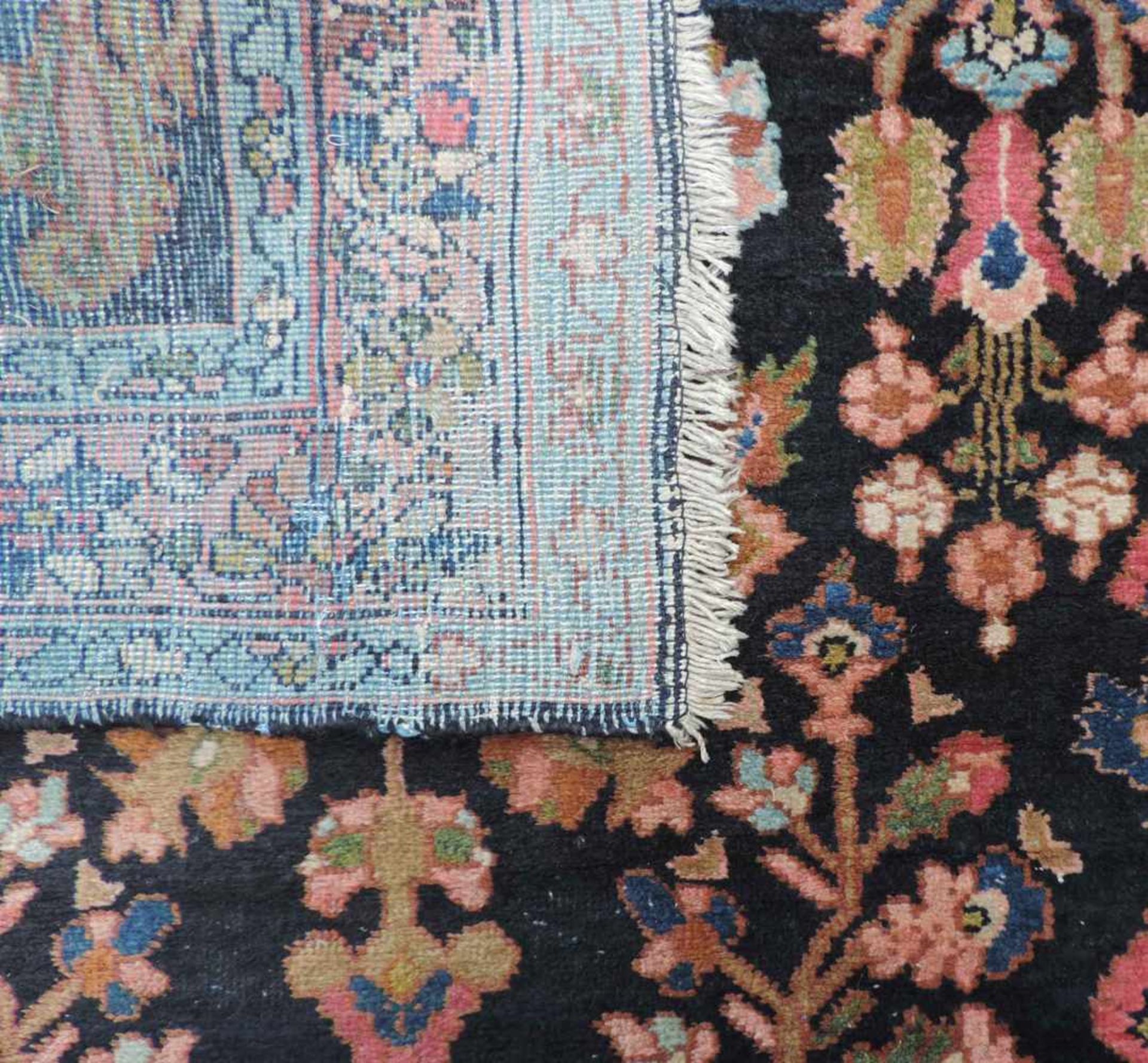 Saruk Läufer Perserteppich. Iran. Alt, um 1930. 556 cm x 93 cm. Orientteppich, handgeknüpft. Wolle - Bild 7 aus 8