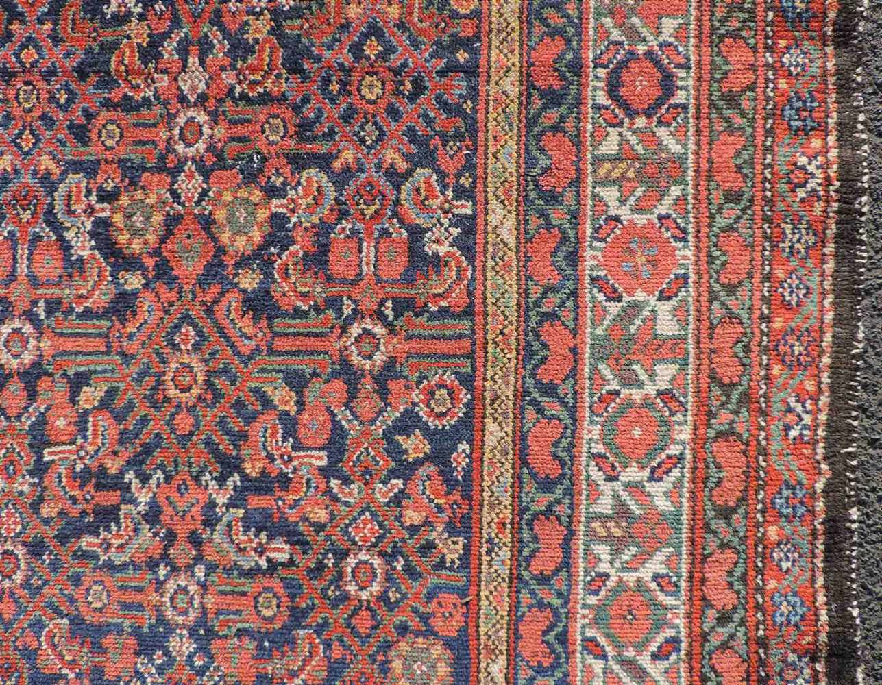 Malayer Galerie Perserteppich. Iran, antik um 1880. 307 cm x 103 cm. Handgeknüpft. Wolle auf - Image 5 of 9
