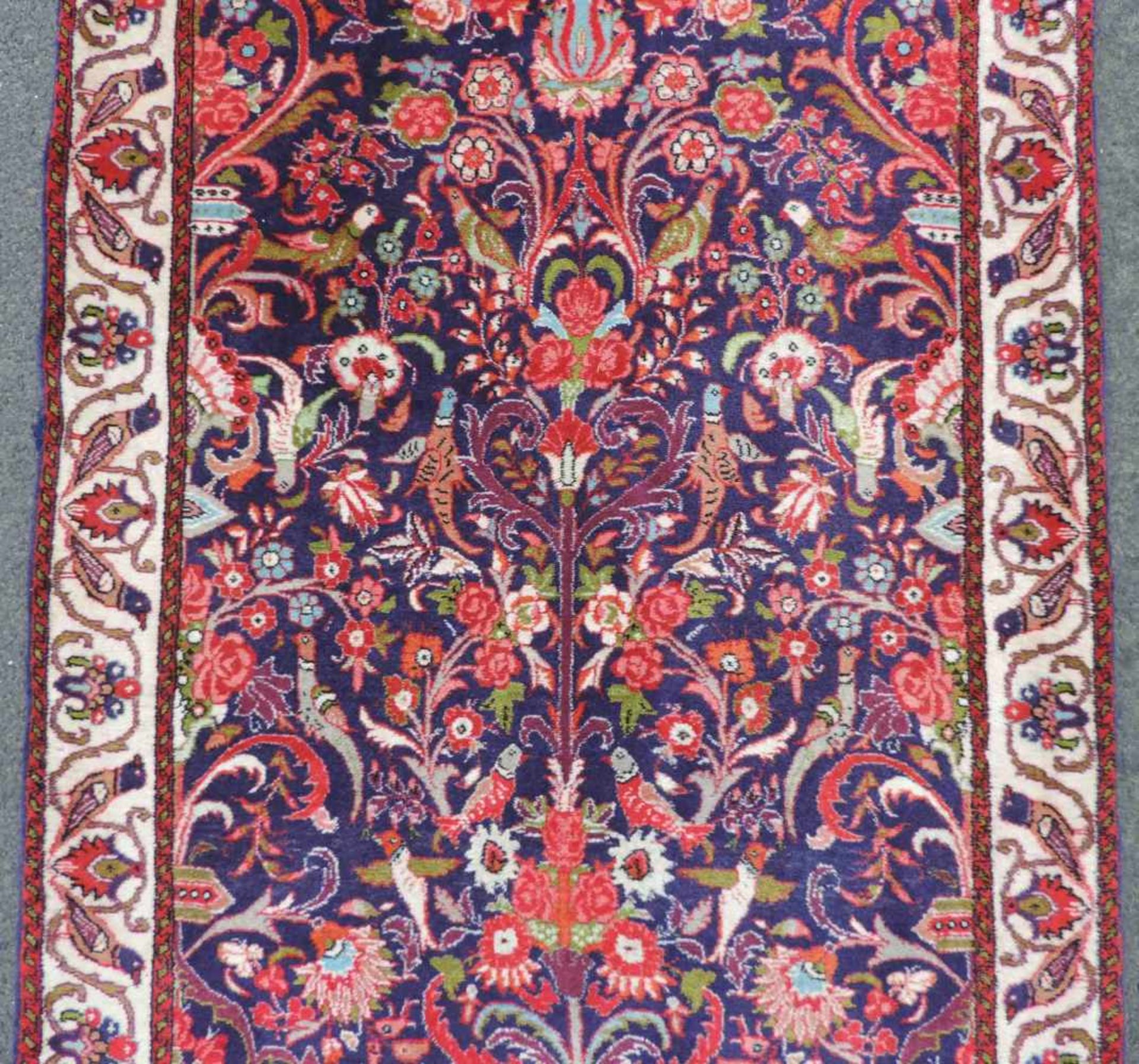 Saruk Läufer Perserteppich. Iran. Feine Knüpfung. 407 cm x 91 cm. Handgeknüpft. Wolle auf Baumwolle. - Bild 3 aus 6
