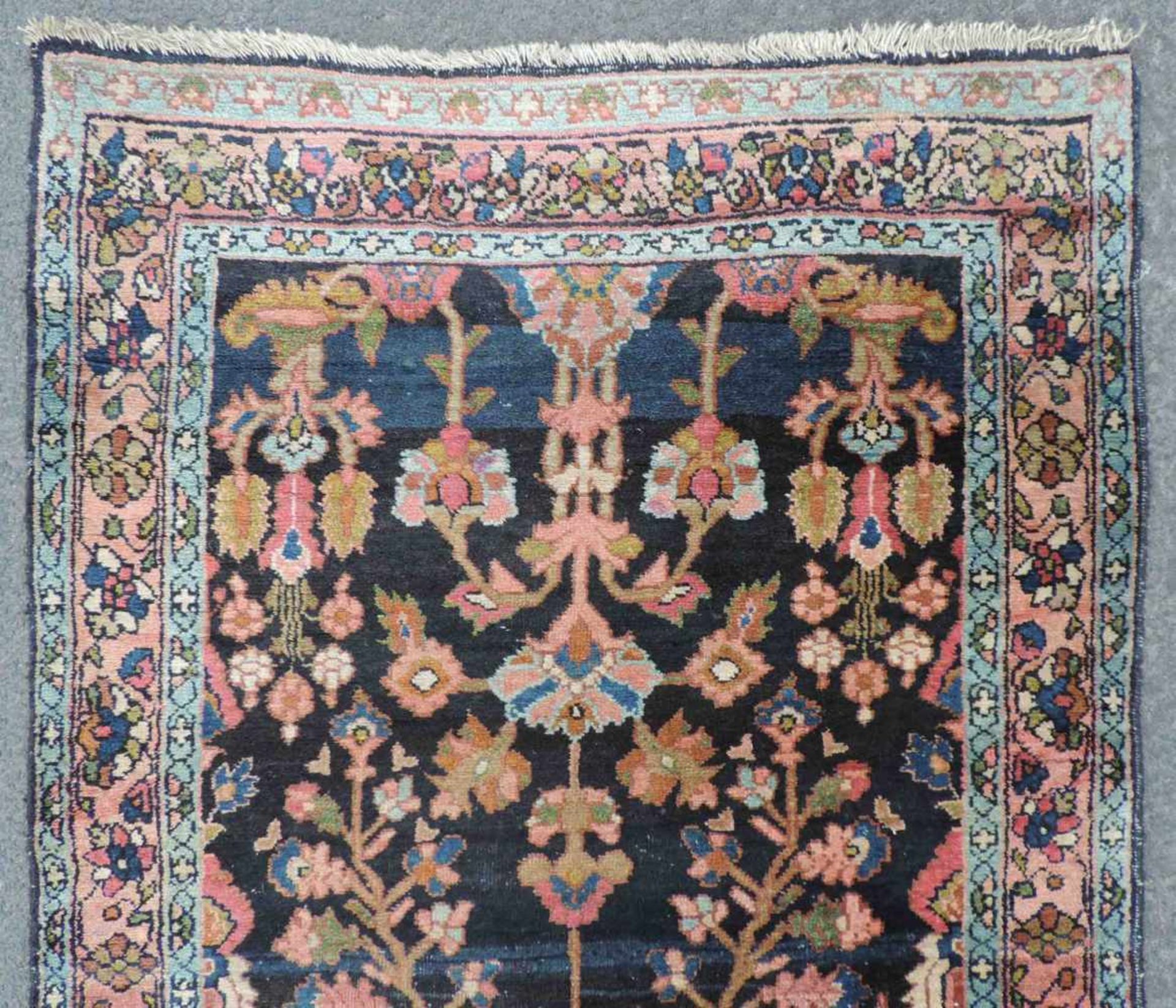 Saruk Läufer Perserteppich. Iran. Alt, um 1930. 556 cm x 93 cm. Orientteppich, handgeknüpft. Wolle - Bild 6 aus 8