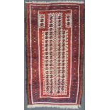 Belutsch Gebetsteppich, antik, spätes 19. Jahrhundert. Iran. 167 cm x 92 cm. Ostpersien.