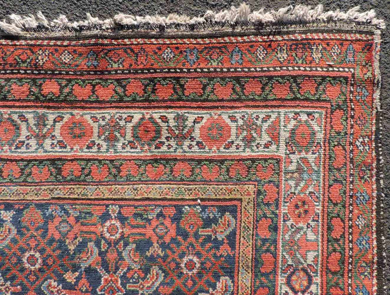 Malayer Galerie Perserteppich. Iran, antik um 1880. 307 cm x 103 cm. Handgeknüpft. Wolle auf - Image 7 of 9