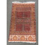 Ersari Engsi Stammesteppich. Afghanistan. Wolle und Seide. 177 cm x 118 cm mit Kelimenden.