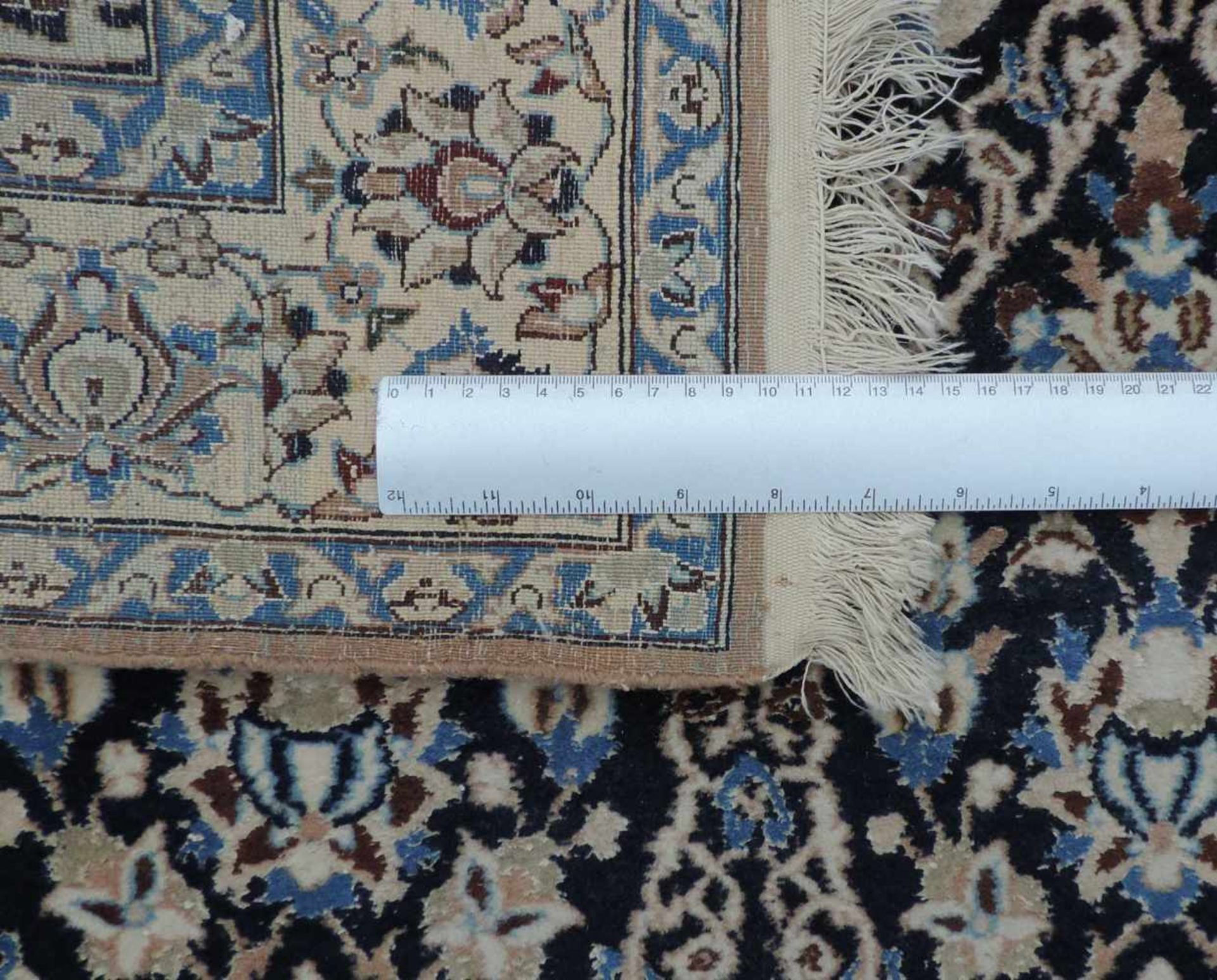 Nain Perserteppich. Iran. Sehr feine Knüpfung. 170 cm x 110 cm. Orientteppich, handgeknüpft. Wolle - Bild 9 aus 9