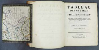 Tableau des Guerres de Frédéric le Grand. Buch. Erscheinungsdatum 1785 Innenliegend große Karte