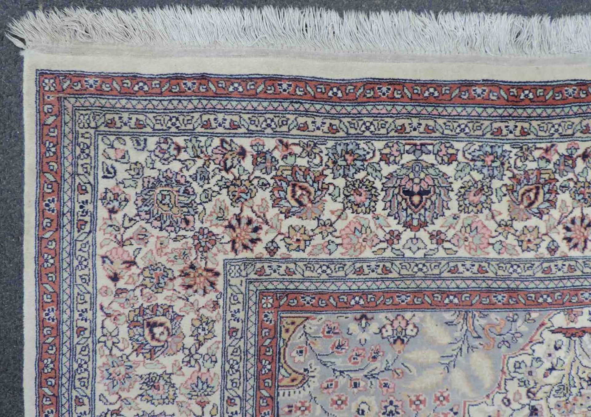 Lahore Orientteppich. Kaschmir, Indien. 284 cm x 185 cm. Handgeknüpft. Wolle auf Baumwolle. Lahore - Bild 6 aus 9