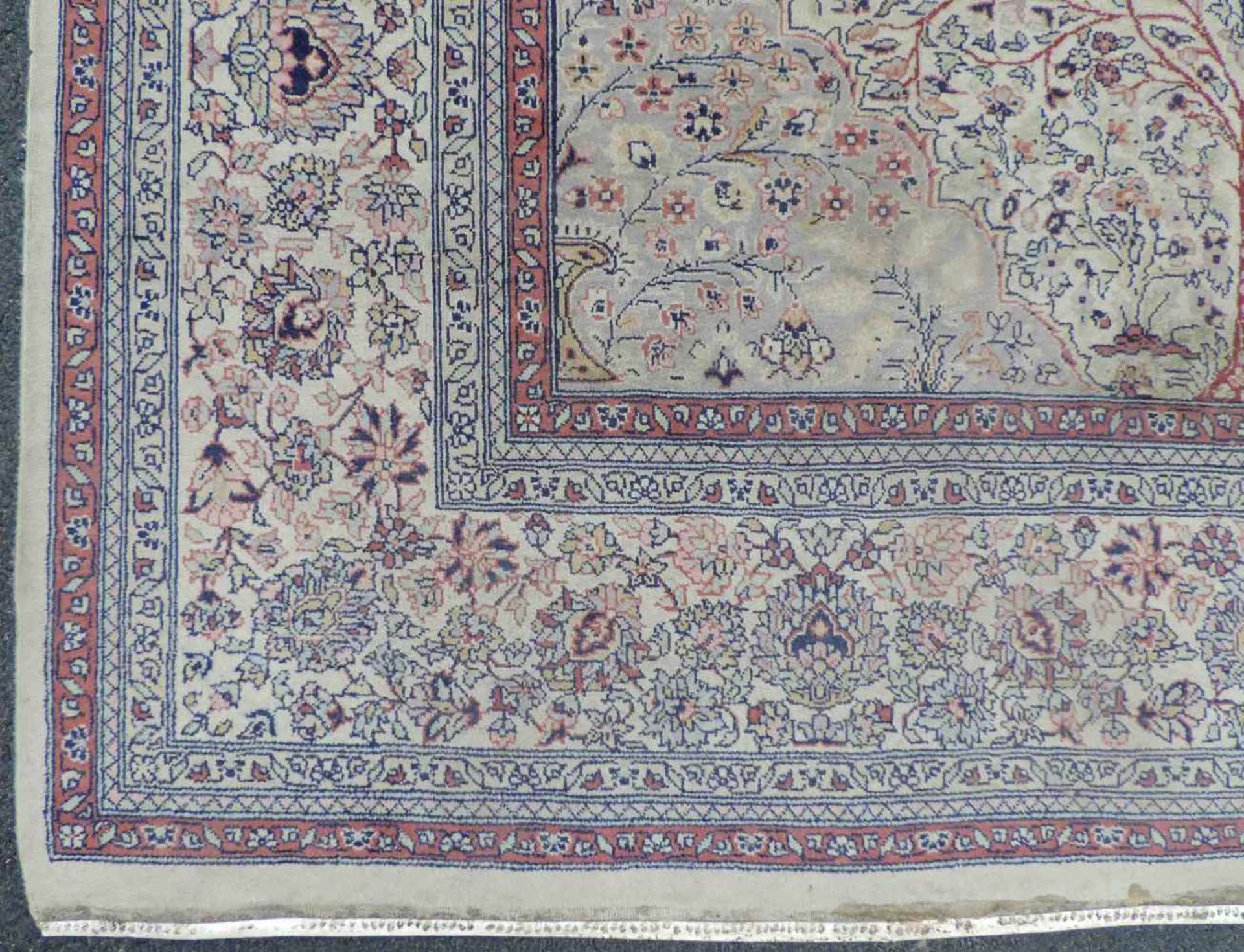 Lahore Orientteppich. Kaschmir, Indien. 284 cm x 185 cm. Handgeknüpft. Wolle auf Baumwolle. Lahore - Bild 2 aus 9