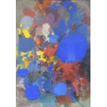 Rolf HANS (1938 - 1996). "Blue Monk 27.5.16". 96 cm x 59 cm. Pastell. Rechts unten signiert und