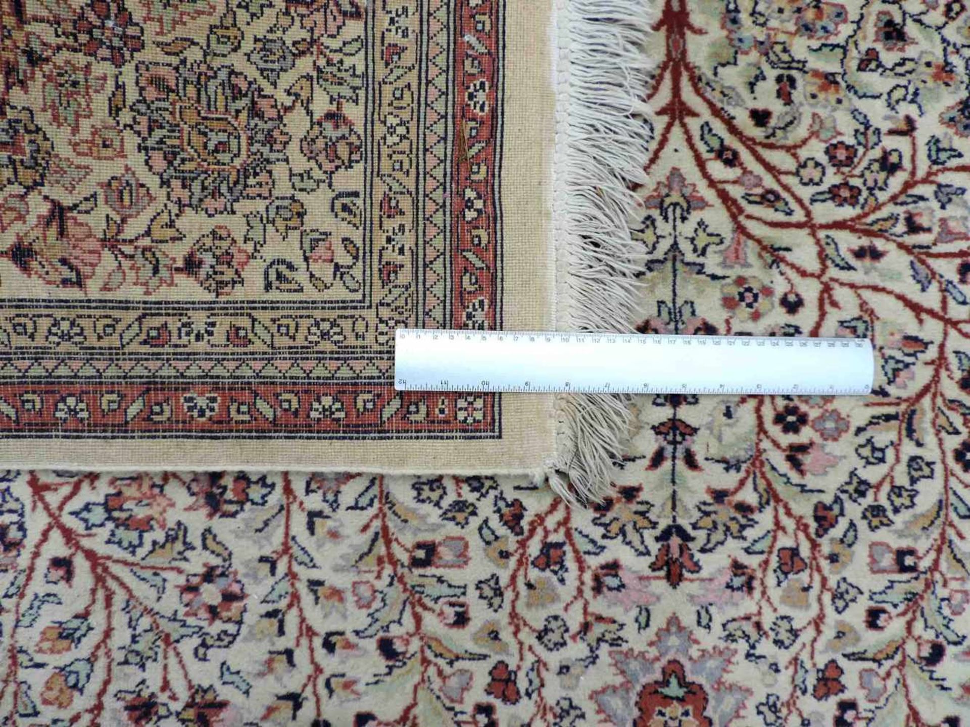 Lahore Orientteppich. Kaschmir, Indien. 284 cm x 185 cm. Handgeknüpft. Wolle auf Baumwolle. Lahore - Bild 9 aus 9