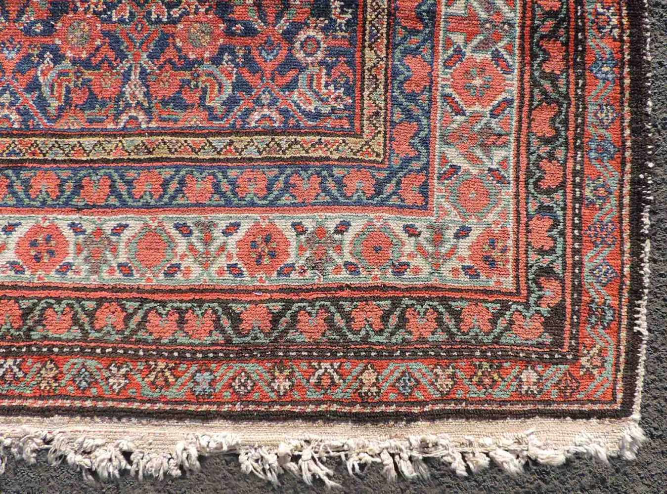 Malayer Galerie Perserteppich. Iran, antik um 1880. 307 cm x 103 cm. Handgeknüpft. Wolle auf - Image 3 of 9