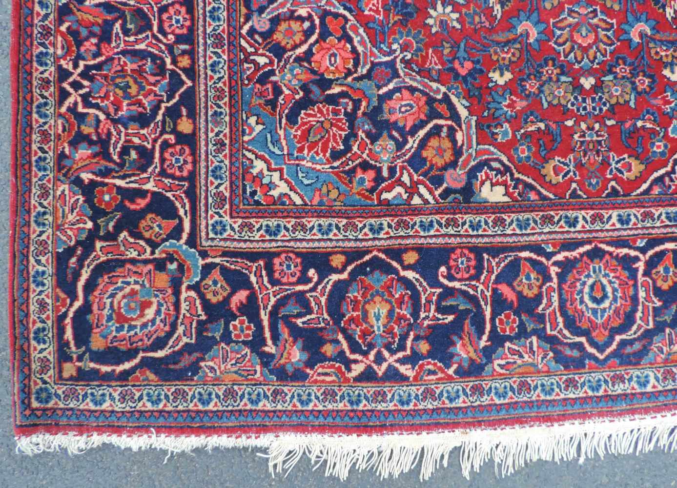 Keschan, Orientteppich, feine Knüpfung. 210 cm x 135 cm. Handgeknüpft. Oriental rug, Keschan, - Image 2 of 9