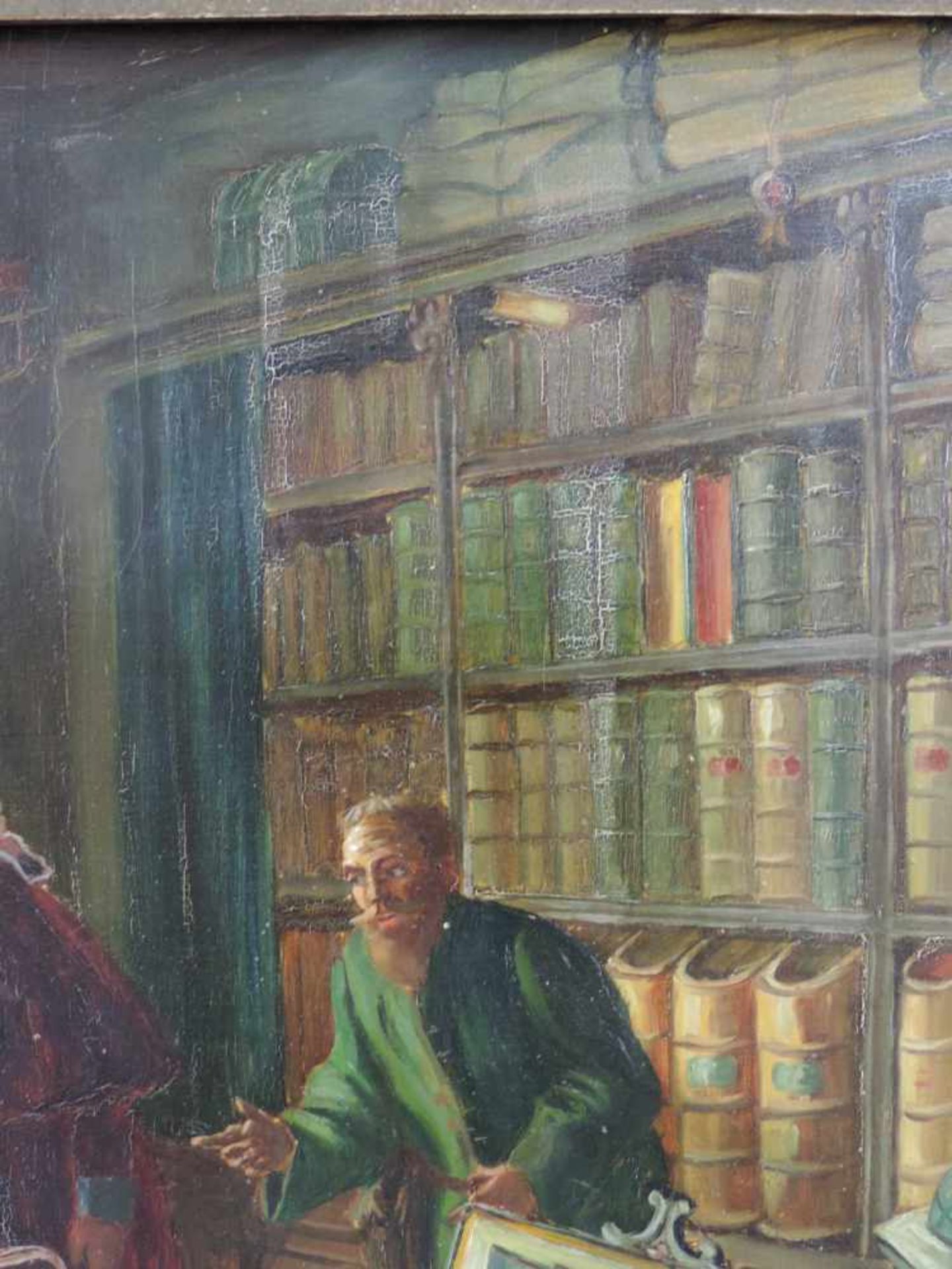 Adolf NAUER (1893 - 1966). Das fehlende Blatt. 49 cm x 57 cm. Gemälde. Öl auf Platte. Rechts unten - Image 5 of 6