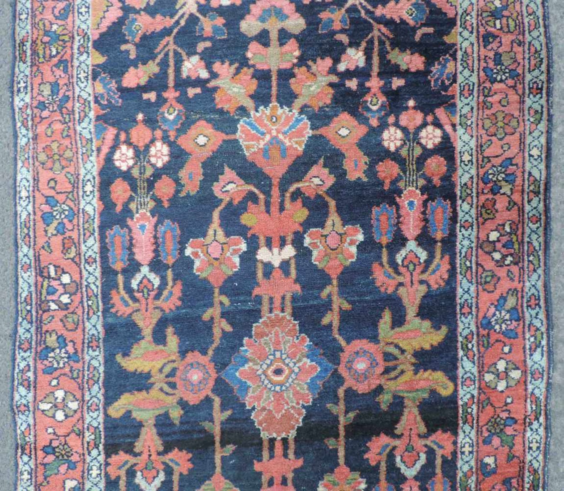 Saruk Läufer Perserteppich. Iran. Alt, um 1930. 556 cm x 93 cm. Orientteppich, handgeknüpft. Wolle - Bild 4 aus 8