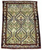 Bachtiar Perserteppich. Iran. Alt, um 1920. 196 cm x 150 cm. Orientteppich, handgeknüpft. Wolle