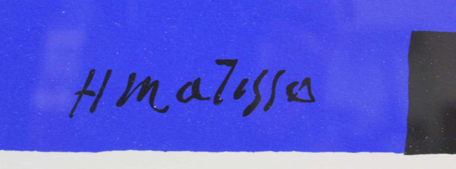 Henri MATISSE (1869 - 1954). Palme blanche in roter und blauer Ausführung. 48 cm x 36 cm. Graphik. - Bild 3 aus 8