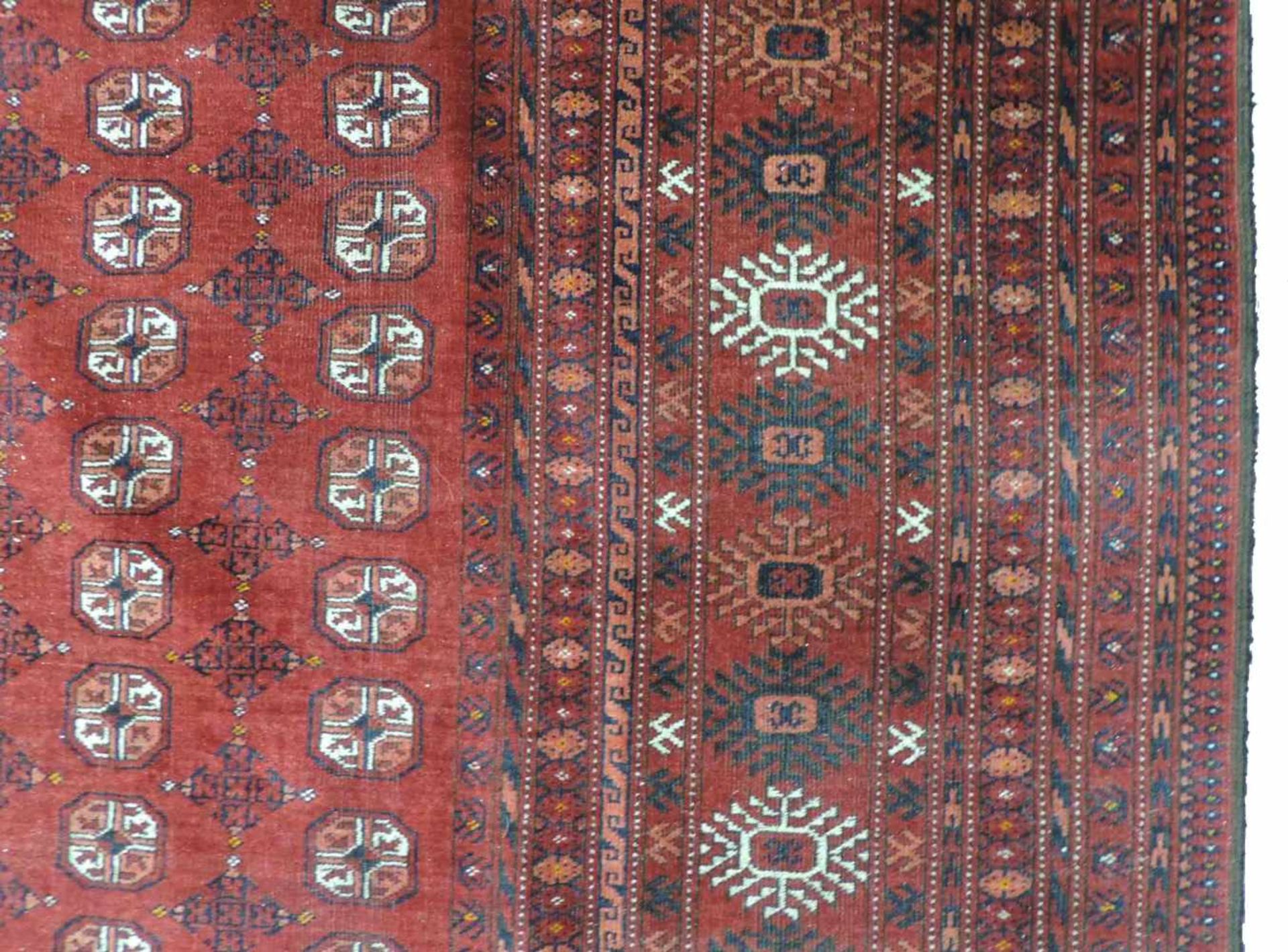 Daulatabad, Afghanistan. Alt, Mitte 20. Jahrhundert. 312 cm x 210 cm. Orientteppich. Handgeknüpft. - Bild 5 aus 9