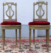 2 Stühle, Empire. 87 cm x 30 cm. 2 chairs, Empire. 87 cm x 30 cm.