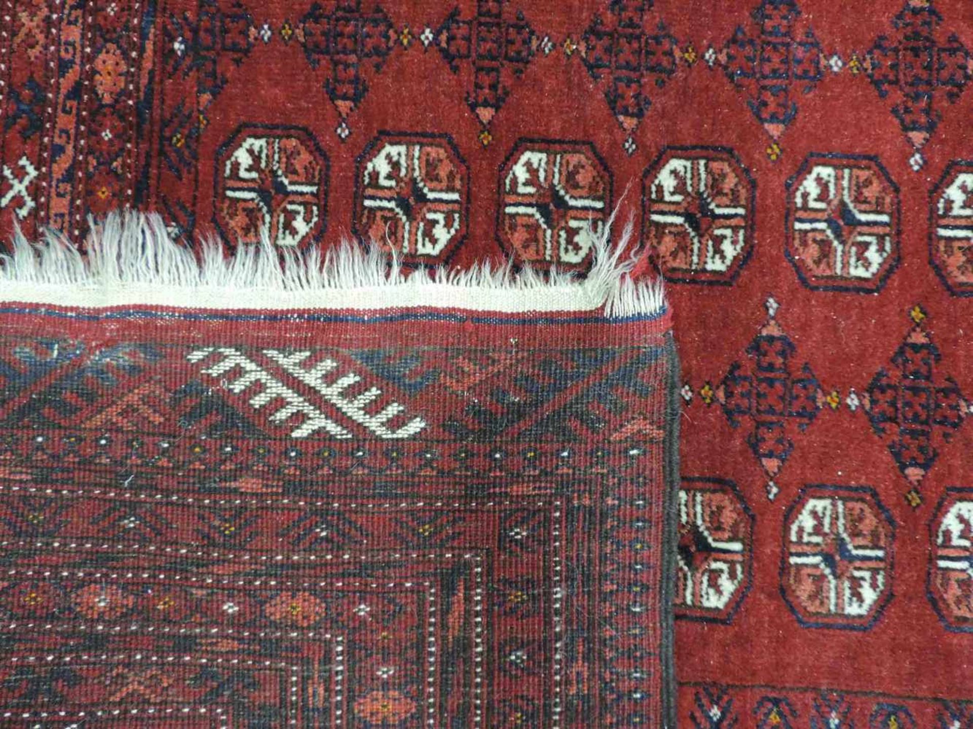 Daulatabad, Afghanistan. Alt, Mitte 20. Jahrhundert. 312 cm x 210 cm. Orientteppich. Handgeknüpft. - Bild 8 aus 9