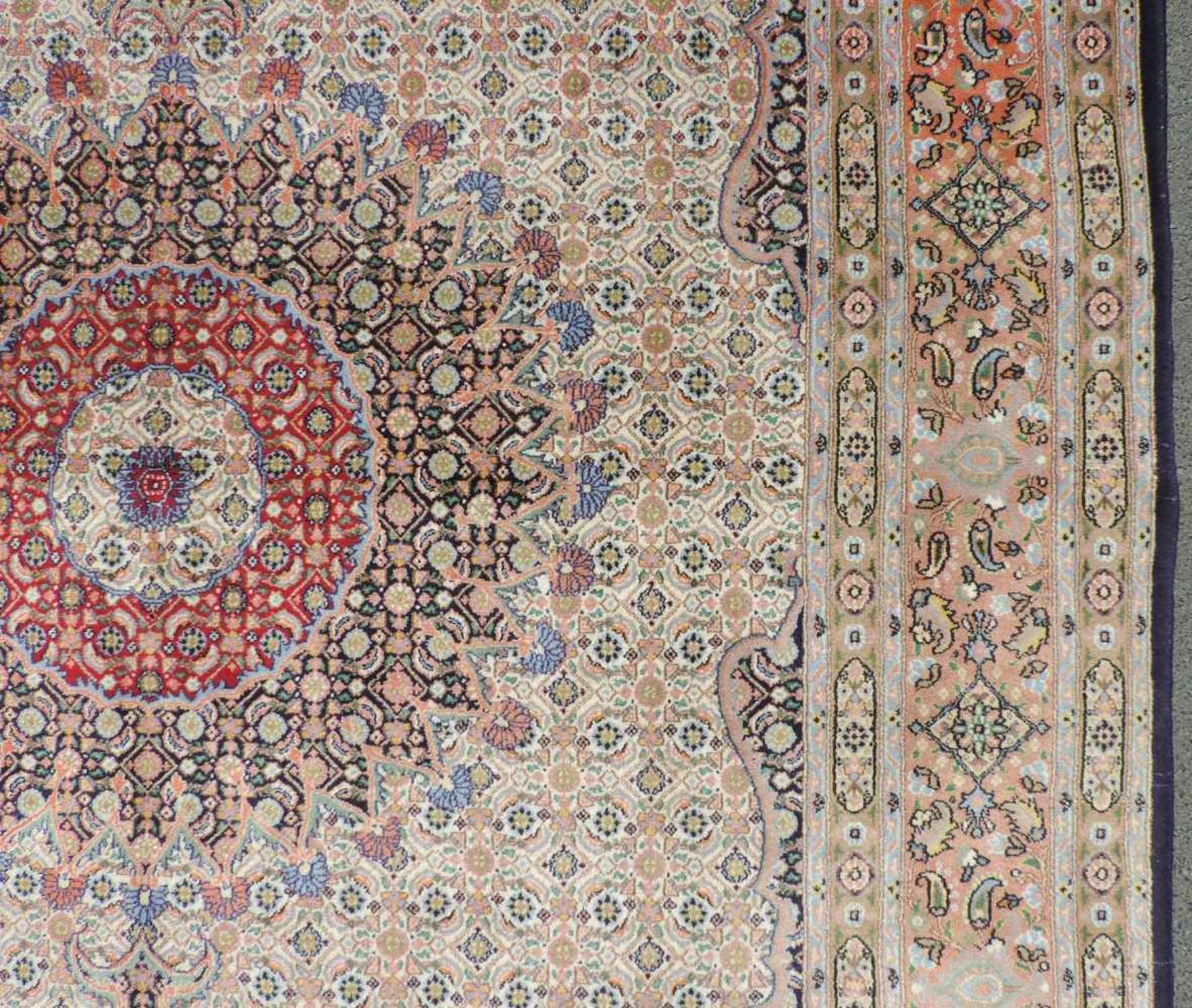 Mud, Perserteppich, Iran, feine Knüpfung. 302 cm x 205 cm. Orientteppich. Handgeknüpft. Wolle auf - Bild 7 aus 10