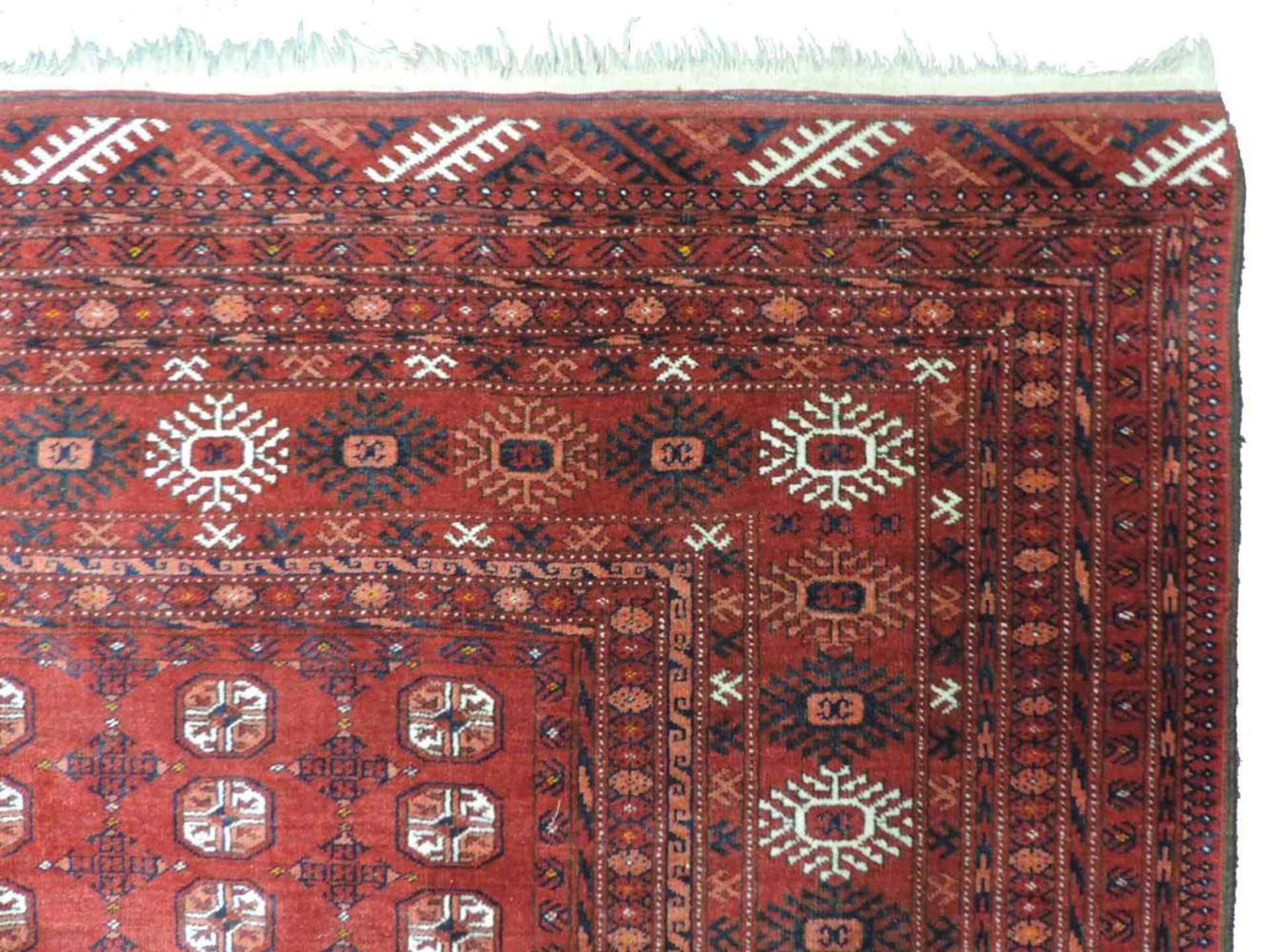 Daulatabad, Afghanistan. Alt, Mitte 20. Jahrhundert. 312 cm x 210 cm. Orientteppich. Handgeknüpft. - Bild 7 aus 9