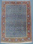 Keschan, Perserteppich, Iran. 203 cm x 141 cm. Orientteppich. handgeknüpft. Wolle auf Baumwolle.