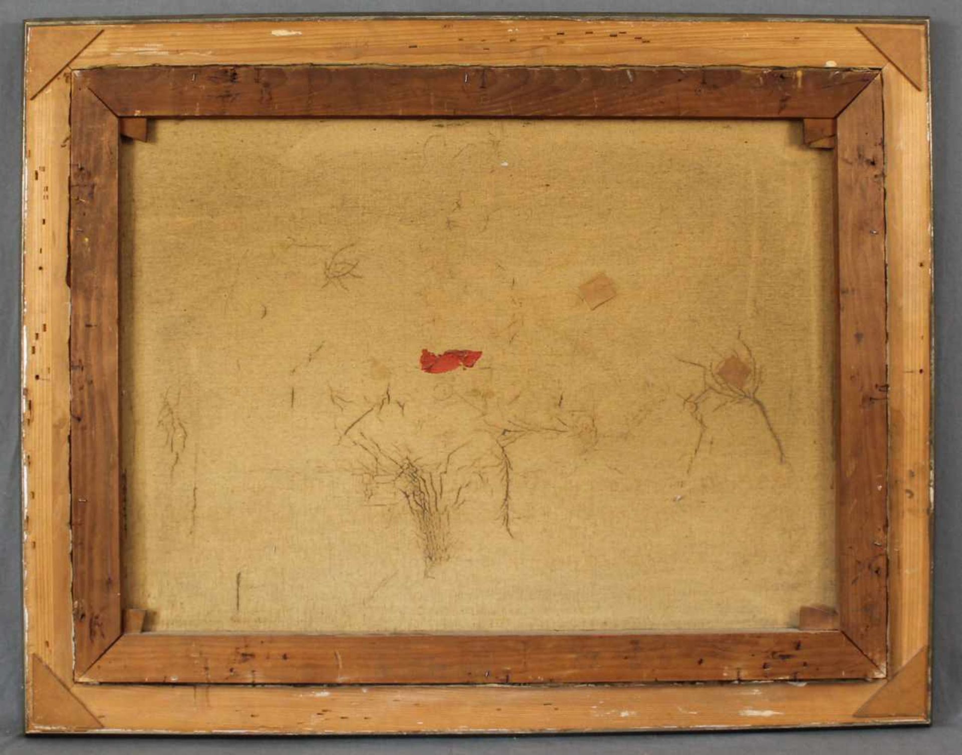 UNDEUTLICH SIGNIERT (XX). Plattbodenschiff frühes 20. Jahrhundert. 60 cm x 80 cm. Gemälde, Öl auf - Image 9 of 10
