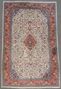 Saruk Perserteppich. Iran. Feine Knüpfung. 225 cm x 132 cm. Orientteppich. Handgeknüpft. Wolle auf