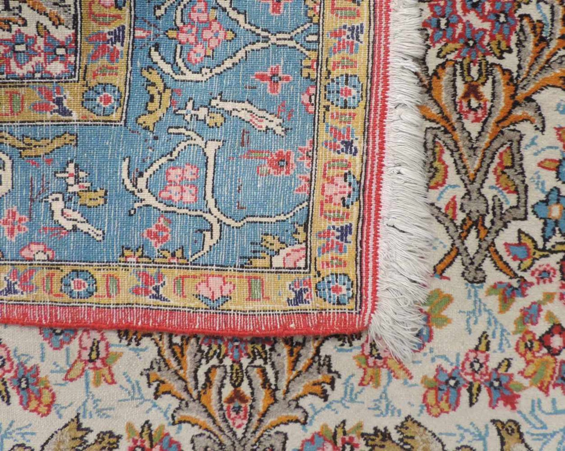 Ghom Perserteppich. Iran. Wolle und Seide auf Baumwolle. 207 cm x 128 cm. Orientteppich. - Bild 5 aus 6