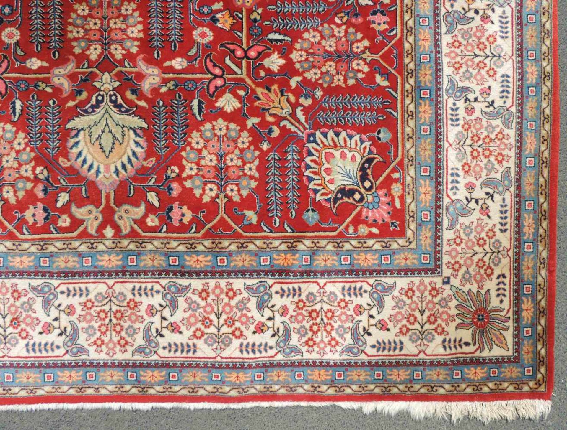 Saruk Perserteppich. Iran. 325 cm x 220 cm. Orientteppich. handgeknüpft. Wolle auf Baumwolle. - Bild 3 aus 9