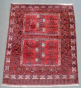 Ersari Engsi. Turkmenistan. Tür- Teppich. 210 cm x 176 cm. Handgeknüpft. Wolle auf Wolle.