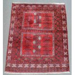 Ersari Engsi. Turkmenistan. Tür- Teppich. 210 cm x 176 cm. Handgeknüpft. Wolle auf Wolle.