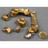 Zahngold. Dentalgold. 20,3 Gramm Gesamtgewicht. Dental gold. 20.3 grams total weight.