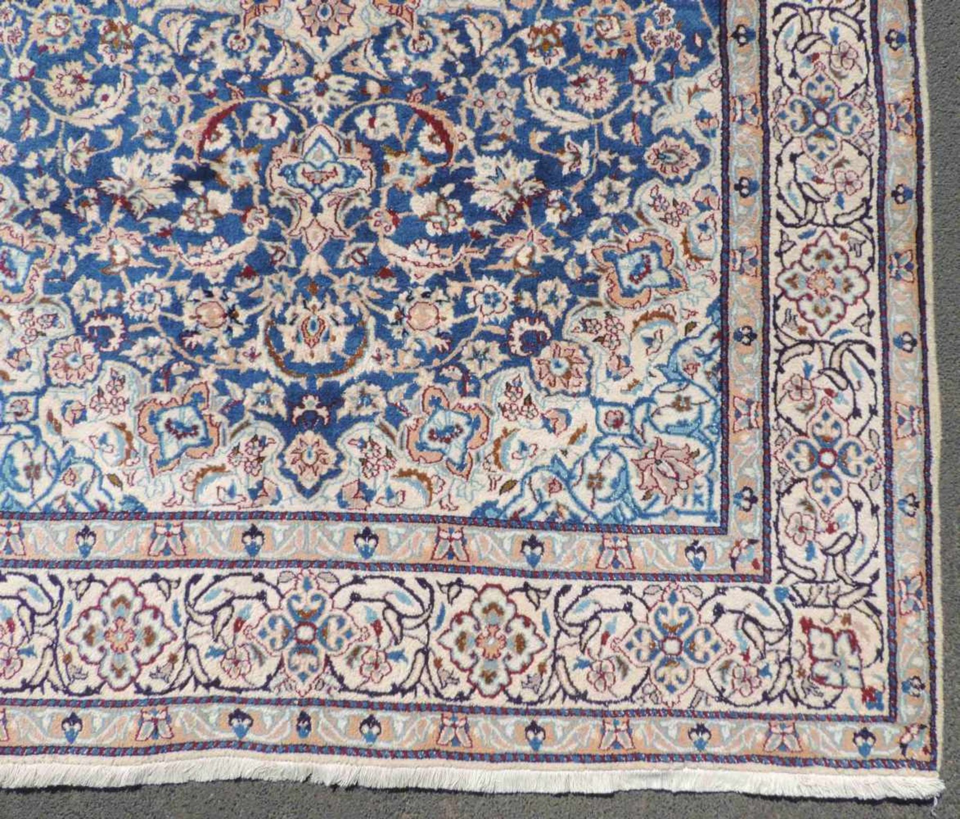 Nain, Perserteppich, Iran. Feine Knüpfung. 304 cm x 207 cm. Orientteppich. Handgeknüpft. Wolle auf - Bild 3 aus 9