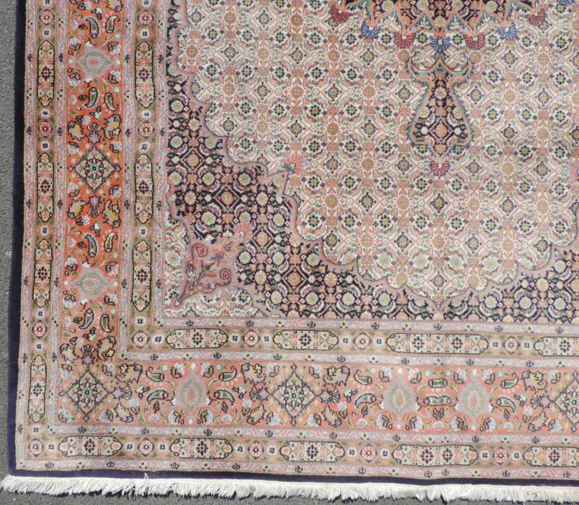 Mud, Perserteppich, Iran, feine Knüpfung. 302 cm x 205 cm. Orientteppich. Handgeknüpft. Wolle auf - Bild 3 aus 10