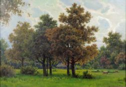Boris Valentinovic SCERBAKOV (1916 - 1990). "Herbst auf dem Gutshof in Tarkhany". 1980 35 cm x 49,