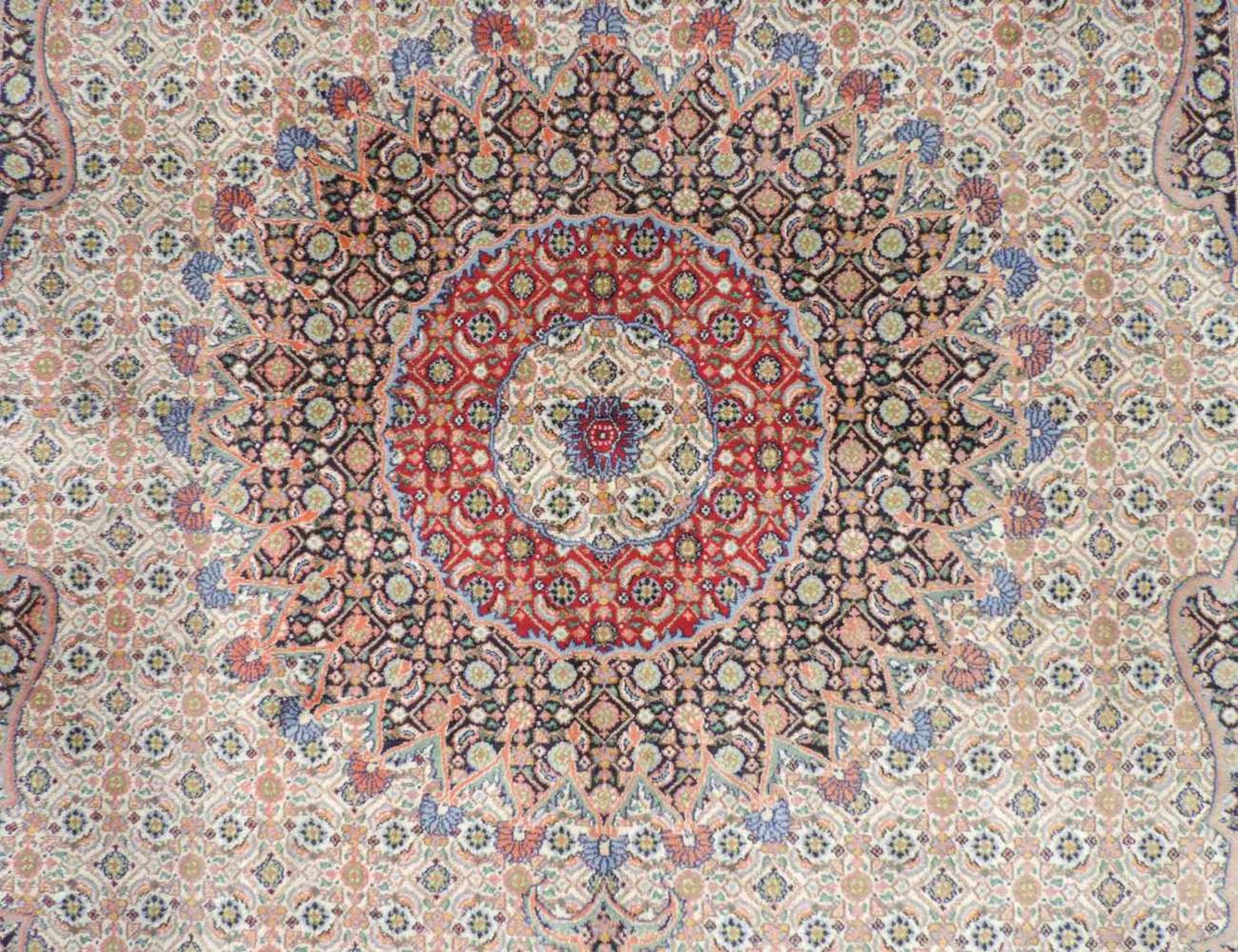 Mud, Perserteppich, Iran, feine Knüpfung. 302 cm x 205 cm. Orientteppich. Handgeknüpft. Wolle auf - Bild 6 aus 10