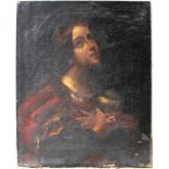 Guido RENI (1575 - 1642) Umkreis. Heilige, wohl Magdalena. 75 cm x 57 cm. Gemälde, Öl auf