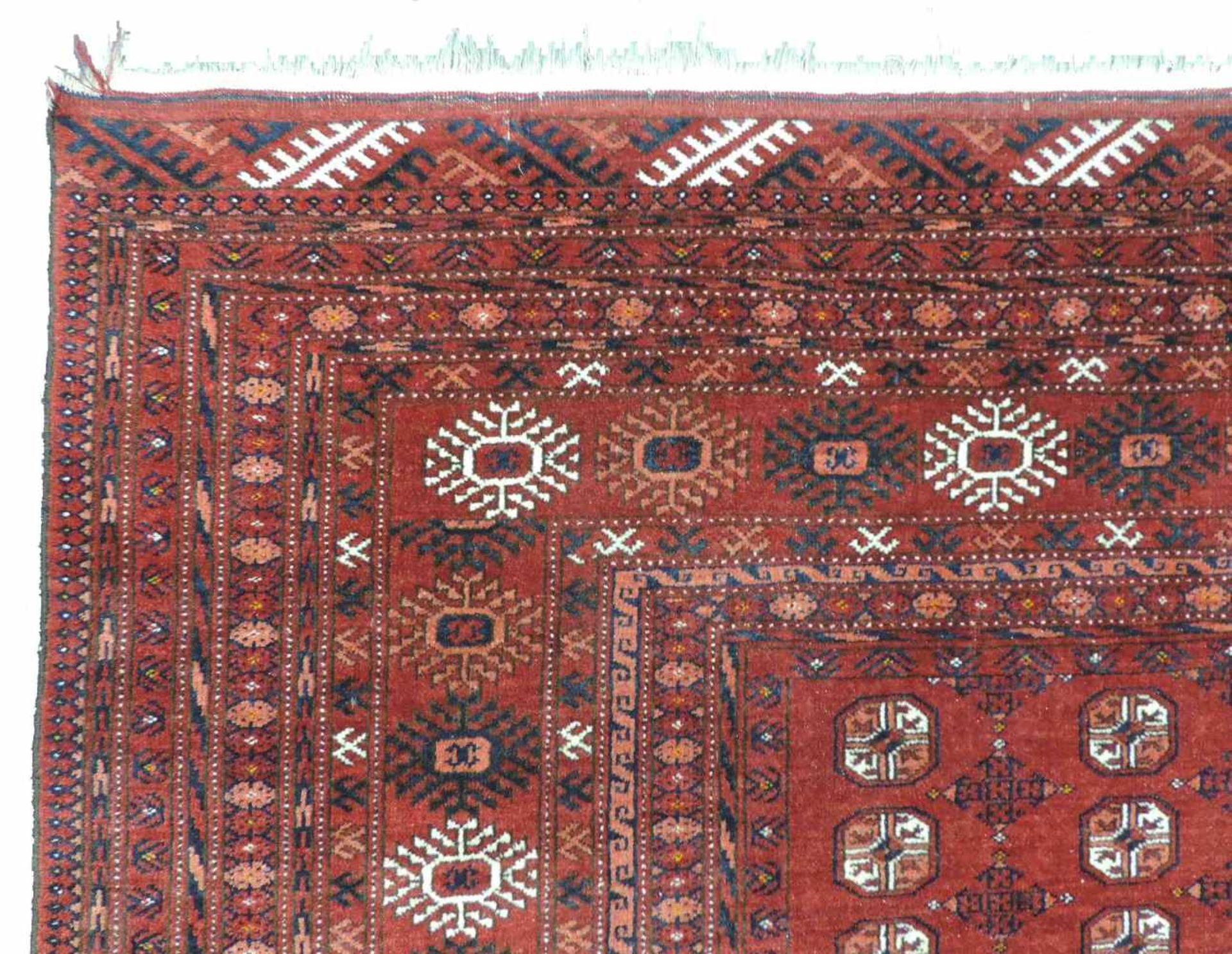 Daulatabad, Afghanistan. Alt, Mitte 20. Jahrhundert. 312 cm x 210 cm. Orientteppich. Handgeknüpft. - Bild 6 aus 9