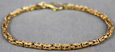 Armkette, Gold 585. 20,5 cm lang. 17,4 Gramm. Bracelet, Gold 585. 20.5 cm long. 17.4 grams.