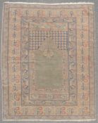 Ghiordes Gebetsteppich. Türkei. Westanatolien, antik um 1800. 178 cm x 132 cm. Orientteppich.